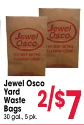 Jewel-Osco Jewel Osco Yard Waste Bags offer