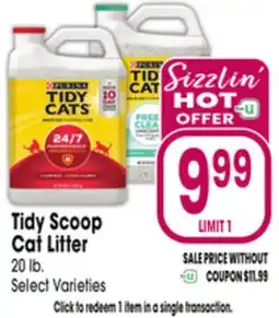 Jewel-Osco Tidy Scoop Cat Litter offer
