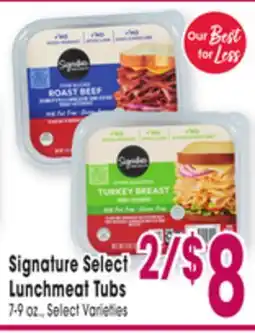 Jewel-Osco Signature Select Lunchmeat Tubs offer