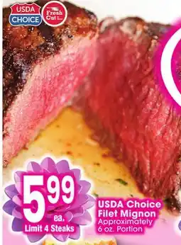 Jewel-Osco USDA Choice Filet Mignon offer
