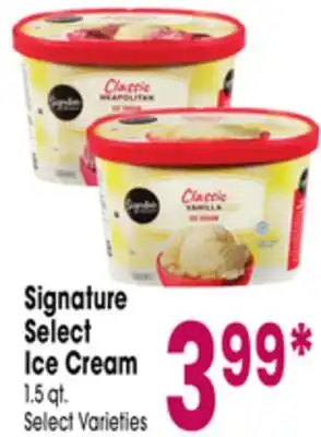 Jewel-Osco Signature Select Ice Cream offer