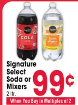Jewel-Osco Signature Select Soda or Mixers offer