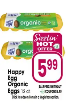 Jewel-Osco Happy Egg Organic Eggs offer
