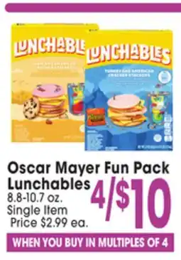 Jewel-Osco Oscar Mayer Fun Pack Lunchables offer