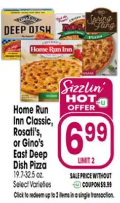Jewel-Osco Home Run Inn Classic, Rosati's, or Gino's East Deep Dish Pizza offer