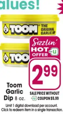 Jewel-Osco Toom Garlic Dip offer