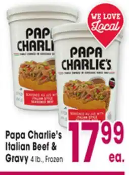 Jewel-Osco Papa Charlie's Italian Beef Italian Beef & Gravy offer