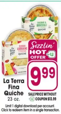 Jewel-Osco La Terra Fina Quiche offer