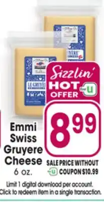Jewel-Osco Emmi Swiss Gruyere Cheese offer