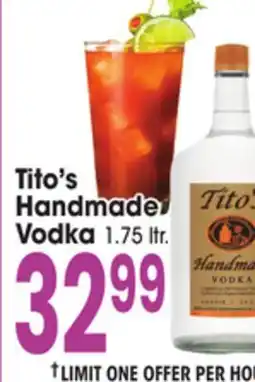 Jewel-Osco Tito's Handmade Vodka offer