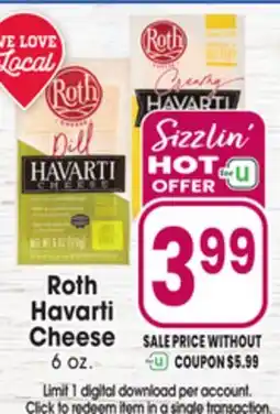 Jewel-Osco Roth Havarti Cheese offer