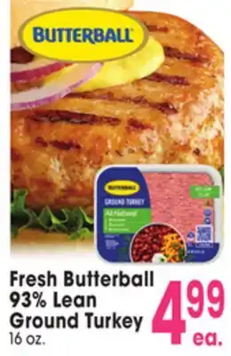 Jewel-Osco Fresh Butterball 93% Lean Ground Turkey offer