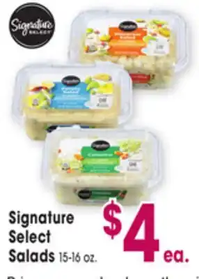 Jewel-Osco Signature Select Salads offer