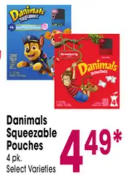 Jewel-Osco Danimals Squeezable Pouches offer