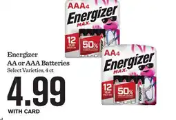 Mariano's Energizer AA or AAA Batteries offer