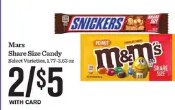 Mariano's Mars Share Size Candy offer