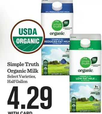 Mariano's Simple Truth Organic Milk offer