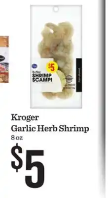 Mariano's Kroger Garlic Herb Shrimp offer