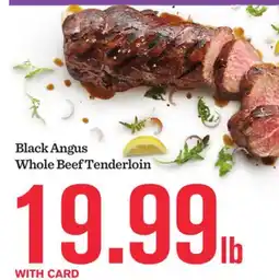 Mariano's Black Angus Whole Beef Tenderloin offer