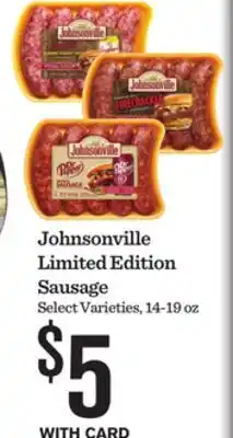 Mariano's Johnsonville Limited Edition Sausage offer