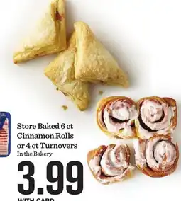 Mariano's 6 ct Cinnamon Rolls or 4 ct Turnovers offer