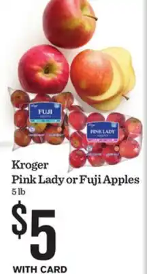 Mariano's Kroger Pink Lady or Fuji Apples offer