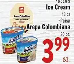 Rio Valley Market • Dean's Ice Cream • Paisa Arepa Colombiana offer