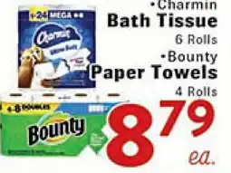 Rio Valley Market Charmin Bath Tissue 6 Rolls Bounty Paper Towels 4 Rolls offer