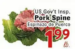 Rio Valley Market US Gov't Insp. Pork Spine offer