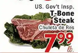 Rio Valley Market US. Gov't Insp. T-Bone Steak offer