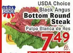 Rio Valley Market USDA Choice Black Angus Bottom Round Steak offer