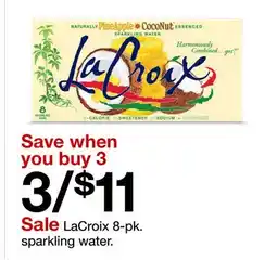 Target LaCroix 8-pk. sparkling water offer