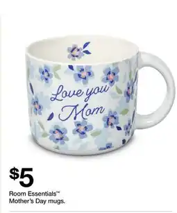 Target Room Essentials Mother's Day mugs offer