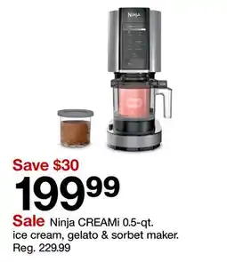 Target Ninja CREAMi 0.5-qt. ice cream, gelato & sorbet maker offer