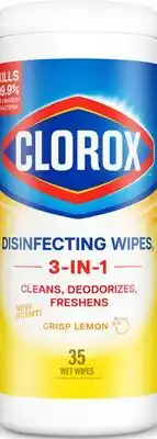 Target Clorox 35-ct. 3-in-1 disinfecting wipes offer