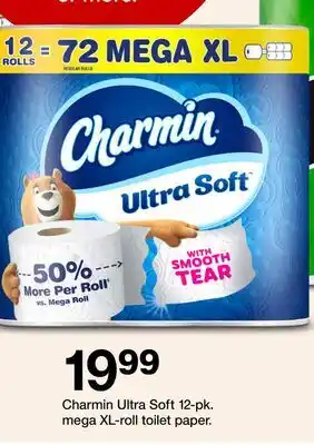 Target Charmin Ultra Soft 12-pk. mega XL-roll toilet paper offer