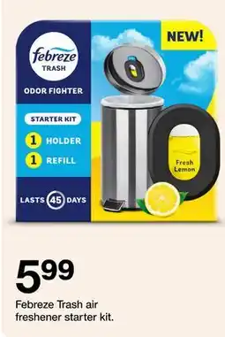 Target Febreze Trash air freshener starter kit offer