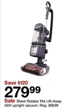 Target Shark Rotator Pet Lift-Away ADV upright vacuum offer