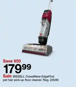 Target BISSELL CrossWave EdgeFind pet hair pick-up floor cleaner offer