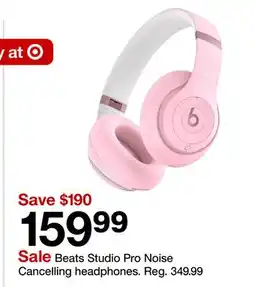 Target Beats Studio Pro Noise Cancelling headphones offer