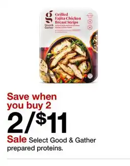 Target Select Good & Gather prepared proteins offer