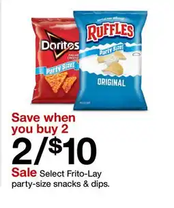 Target Select Frito-Lay party-size snacks & dips offer