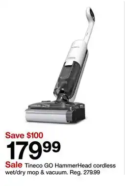 Target Tineco GO HammerHead cordless wet/dry mop & vacuum offer