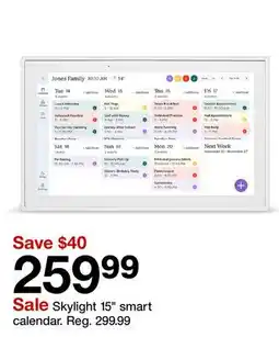 Target Skylight 15 smart calendar offer