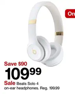 Target Beats Solo 4 on-ear headphones offer