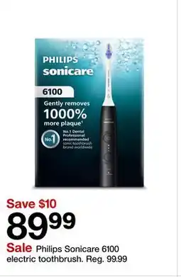 Target Philips Sonicare 6100 electric toothbrush offer