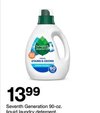 Target Seventh Generation 90-oz. liquid laundry detergent offer