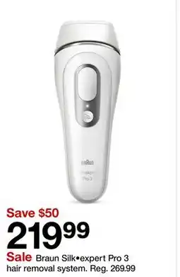 Target Braun Silk•expert Pro 3 hair removal system offer