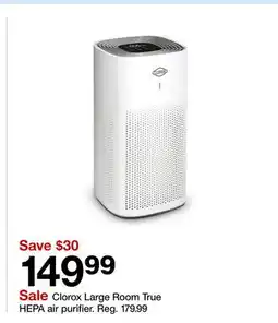 Target Clorox Large Room True HEPA air purifier offer
