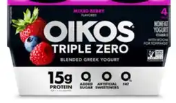 Target Oikos Triple Zero 4-pk. Greek yogurt offer